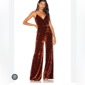 Show me your mumu crushed velvet jumpsuit